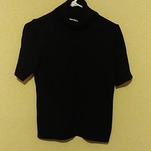 Evan Picone black Short sleeve sweater